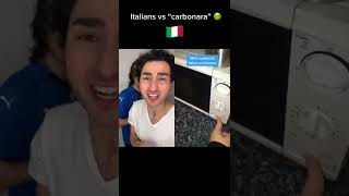 Italians reacting to WRONG CARBONARA 😱 #shorts