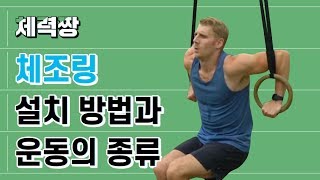 [체력짱] 체조링을 이용한 운동 방법(우드링, 짐링, 가슴 운동, 이두근 운동, 삼두근 운동, 코어 운동, 룰루레몬)