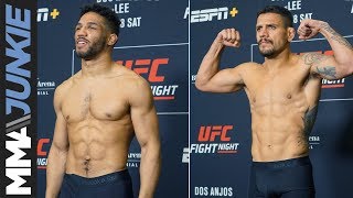 UFC on ESPN+ 10 official weigh ins: Rafael dos Anjos, Kevin Lee hit marks