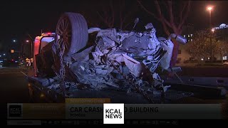 2 sent to hospital after car slams into Pomona medical building