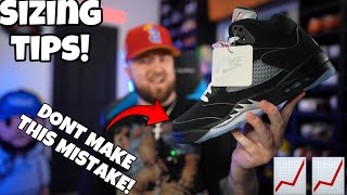 DON’T MAKE THIS MISTAKE! SIZING TIPS FOR JORDAN 5 REIMAGINED “BLACK METALLIC” THESE ARE A MUST!