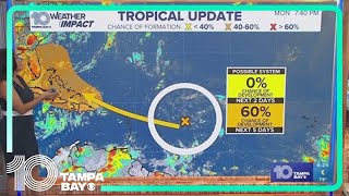 Tracking the Tropics: Disturbance has a 60% chance of development