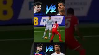 🔥RONALDO vs MESSI Football fight🔥#cr7 #shorts  #ronaldo #football #youtubeshorts #viral
