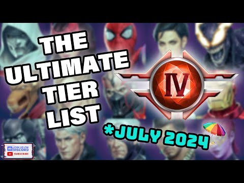 TIER LIST T4 Clasificación de los 58 personajes para PVE o PVP *Julio de 2024* Marvel Future Fight