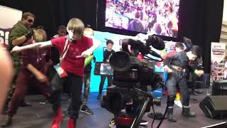 Fortnite dancing competition at Comic Con
