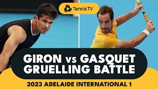 Marcos Giron vs Richard Gasquet: Gruelling Battle | 2023 Adelaide Highlights