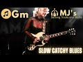 Slow Catchy Blues in G minor | 82 bpm | Guitar Backing Track