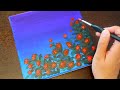 【治愈系丙烯画】星空下的玫瑰花 千万不要绘画啊！！！！ roses that are under the night sky step by step acrylic painting