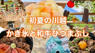 【川越】初夏の川越でかき氷とA5ランクの和牛ひつまぶし［かき氷 六華亭］［和牛ひつまぶし うし川］