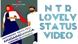 Anaganaga song|Aravinda sametha movie|WhatsApp status video
