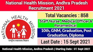 NHM Recruitment 2021 | National Health Mission Recruitment 2021 | NHM AP Recruitment 2021 #NHM #AP