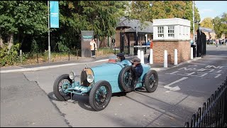 £750,000 Bugatti Type 37 leaving a car show