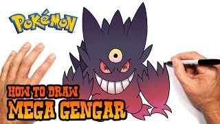 How to Draw Mega Gengar | Pokemon