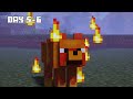 I Survived 100 DAYS as a FIRE WOLF in HARDCORE Minecraft!
