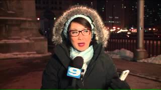 WGN reporter Nancy Loo gives the best cold weather report you`ll ever hear