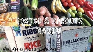 Costco & Sprouts Vegan Grocery Haul! | Prices Shown | Nov/Dec 2016