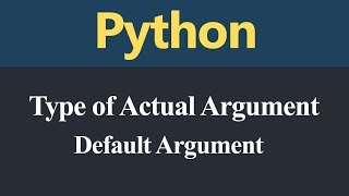 Default Argument in Python (Hindi)