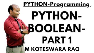19a. Python || Boolean || Part 1