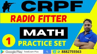 MODEL PRACTICE SET-01 | MATH | ROBC | RADIO FITTER CRPF | CIPHER CRPF | ROBC PREVIOUS PAPER |