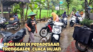 AKTIFITAS PAGI DI DESA ANTAR SEKOLAH LANJUT BELANJA SAYUR BARENG WARGA KAMPUNG