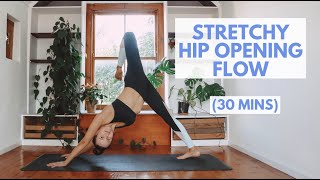 30 Min Hip Opening Yoga flow |  Stretchy Vinyasa Yoga Flow