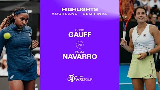 Coco Gauff vs. Emma Navarro | 2024 Auckland Semifinal | WTA Match Highlights