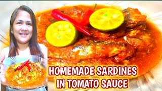 HOMEMADE SARDINES IN TOMATO SAUCE ALA MEGA SARDINES