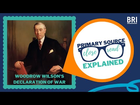 Did Woodrow Wilson declare war on Germany?
