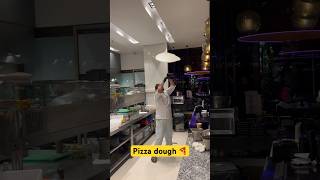 Pizza Master Shows off Skills With Acrobatic Flair | Teamwork | #pizza  #shorts #flair