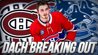 HABS VS CANUCKS GAME REVIEW - KIRBY DACH IS BREAKING OUT