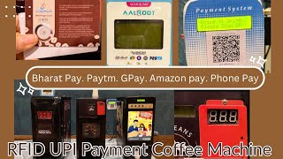 New Tea/Coffee RFID Tap Card, QR Code Enabled UPI Coffee Machine System || New Model 2025