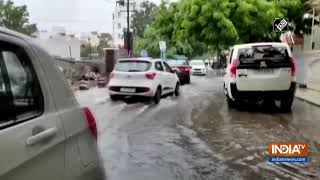 Continuous rainfall leads to water-logging in parts of Gujarat's Rajkot