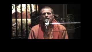 Sacinanadana Swami singing blissfully at New Vrindavan