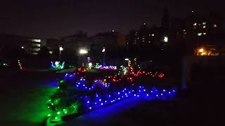 how to garden LED serial light decoration deferent running in garden night decoration