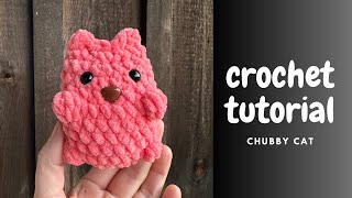 Chubby Cat Amigurumi Crochet tutorial easy step by step for beginners