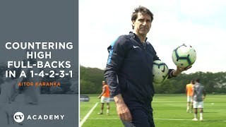 Aitor Karanka • Coaching countering high full-backs in a 1-4-2-3-1 • CV Academy Session