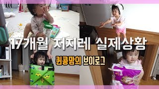 17개월 아기의 저지레, 말썽 레벨은? | 17개월 아기 훈육  | 17개월 육아 브이로그