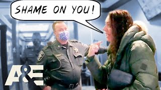 Rude Woman SHAMES Cops Over Mask Policy, Gets Arrested | Court Cam | A&E