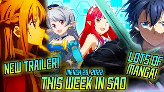 SAO SCHERZO Trailer, lots of SAO MANGA, New SAO Game & MORE! - This Week in SAO