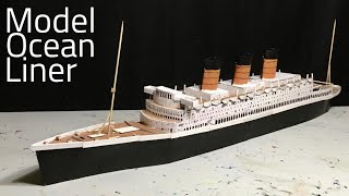 How to Make a Model Ocean Liner from Cardboard