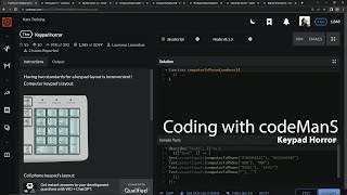Codewars 7 kyu Keypad Horror Javascript