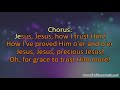 Tis So Sweet To Trust In Jesus (Medium Key) [Instrumental with Lyrics]