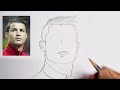 3x3 dots turns into cristiano ronaldo drawing