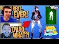 Streamers React to the *NEW* "Flex On 'Em" Emote & 3 New Fishstick Wraps! - Fortnite Moments