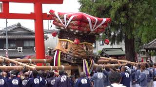 令和6年 木津 御霊神社 秋祭り 敬神組