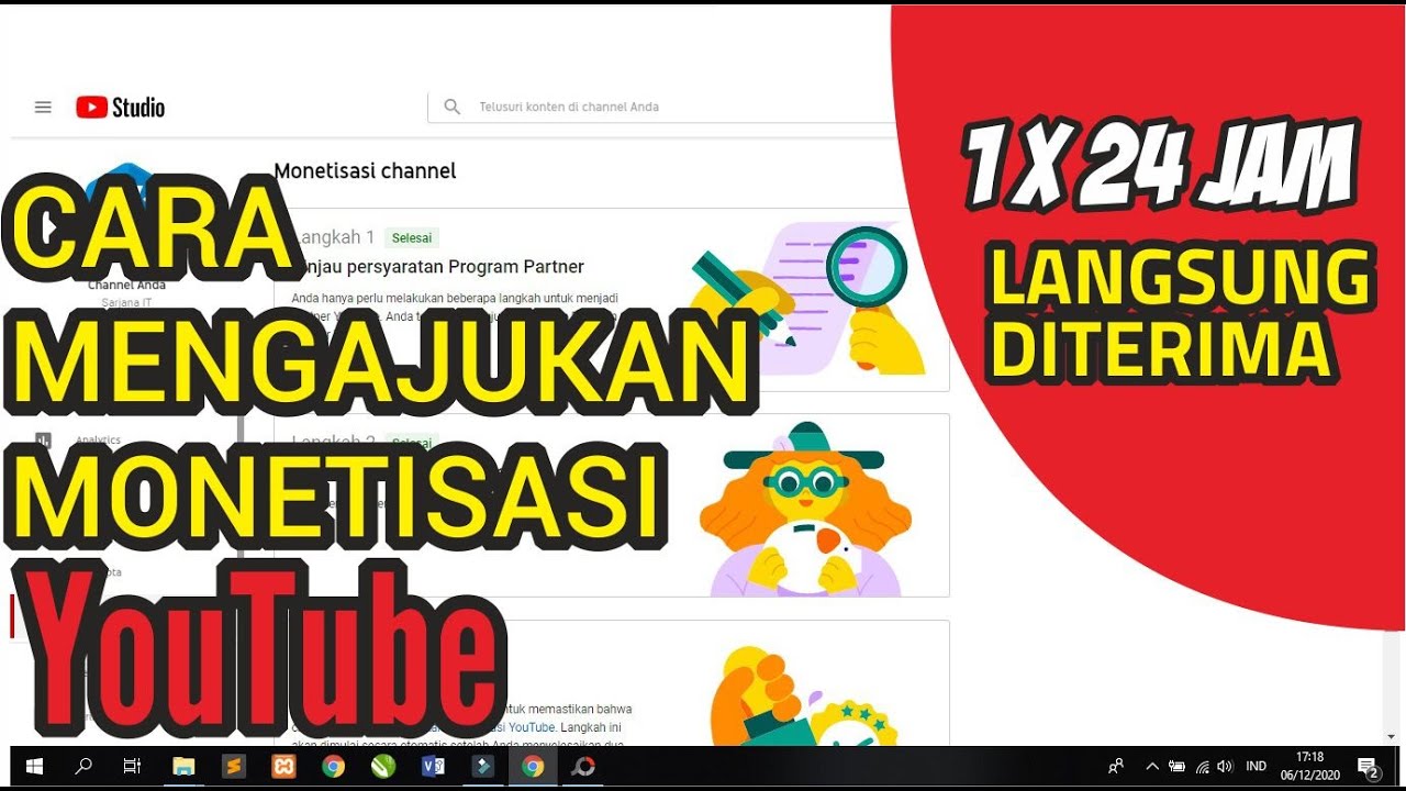 Cara Mengajukan Monetisasi Youtube