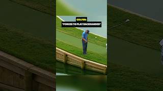 He hit backwards?!🤯⛳️