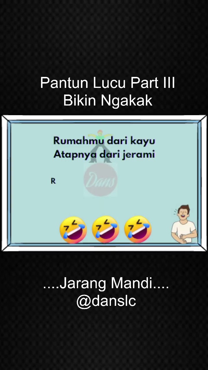 Jarang Mandi - Pantun Lucu Ngakak #Shorts #pantun #pantunlucu # ...