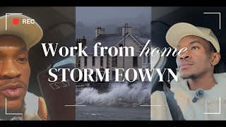 working from home as a Security Analyst during UK/Ireland's BIGGEST storm EVER! (storm Eowyn)