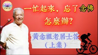 【黄念祖老居士  珍貴視頻影像】開示繁忙時，忘記念佛怎麼辦？修行不同的法門，如何看待誰才能成就？怎樣思維人才能不執着？#黃念祖老居士 #修行 #佛法